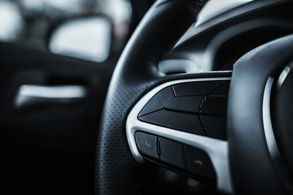 detalle volante de coche